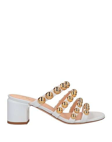 AGL Sandals White Soft Leather