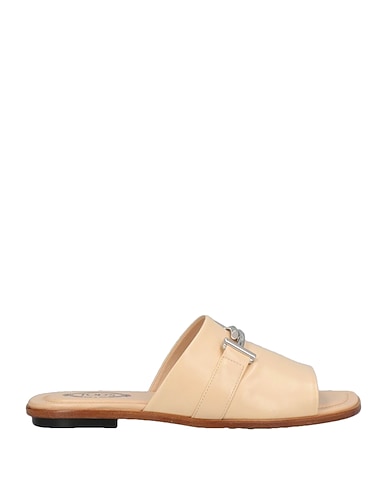 TOD'S サンダル アイボリー 革