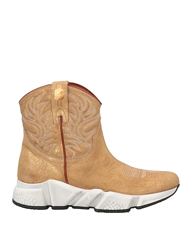 TEXAS ROBOT Ankle boot Gold Soft Leather