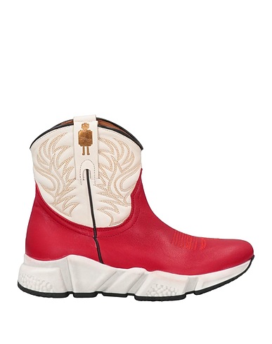 TEXAS ROBOT Ankle boot Red Soft Leather
