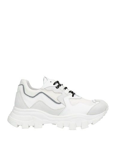 CINZIA ARAIA Sneakers Grigio chiaro Pelle, Fibre tessili