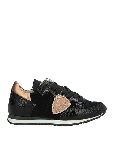 PHILIPPE MODEL Sneakers Black Leather, Textile fibres