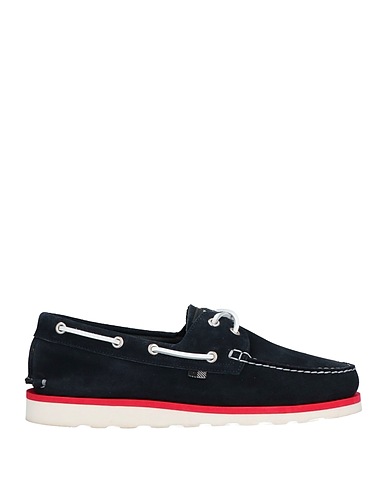 WOOLRICH Mokassins Nachtblau Leder