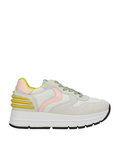 VOILE BLANCHE Sneakers Grey Soft Leather, Nylon