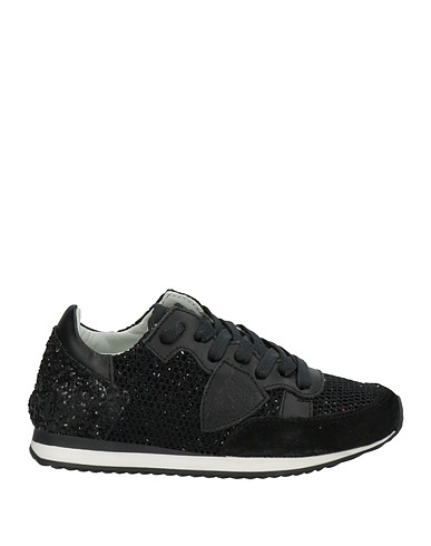 PHILIPPE MODEL Sneakers Noir Cuir, Fibres textiles
