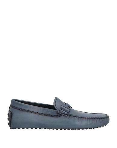 TOD'S Loafers Slate blue Soft Leather