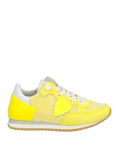 PHILIPPE MODEL Sneakers Jaune Cuir, Fibres textiles