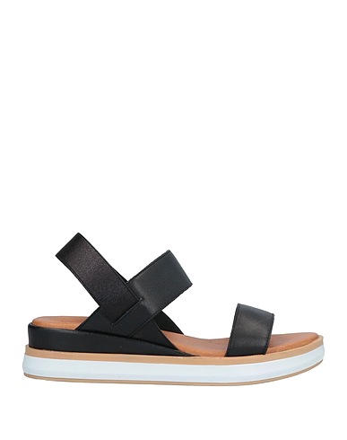 INUOVO Sandals Black Soft Leather