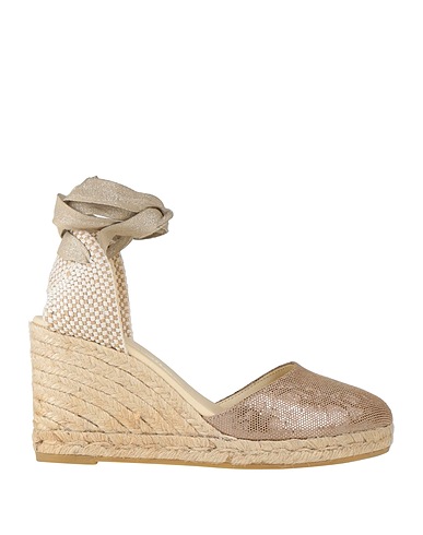 ESPADRILLES エスパドリーユ カーキ 革（なめし加工） / 紡績繊維
