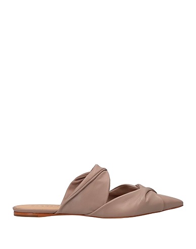 CARRANO Mules and clogs Light brown Soft Leather