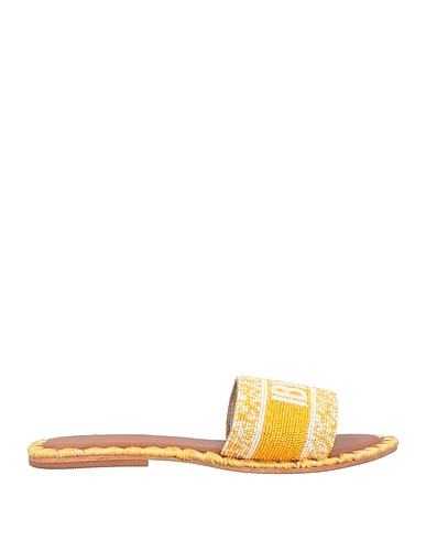 DE SIENA Sandalen Gelb Gewebefasern