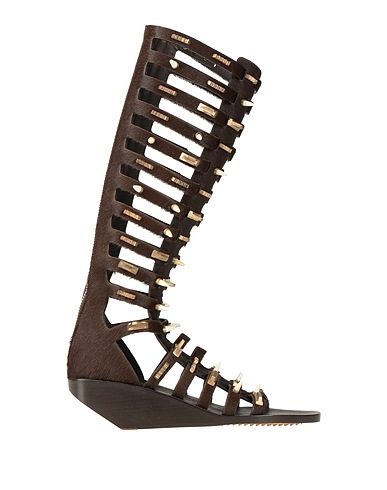RICK OWENS Sandali Testa di moro Pelle