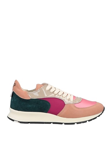 PHILIPPE MODEL Sneakers Antique rose Leather, Textile fibers