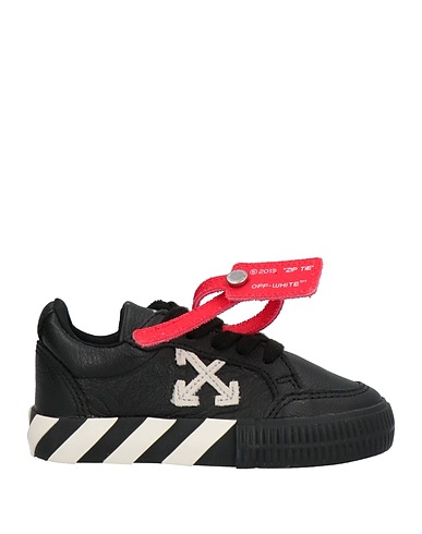 OFF-WHITE™ KIDS Sneakers Black Soft Leather, Textile fibers