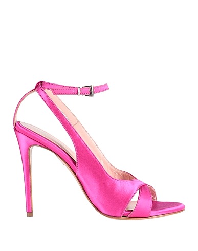 ANNA F. Sandals Fuchsia Textile fibres