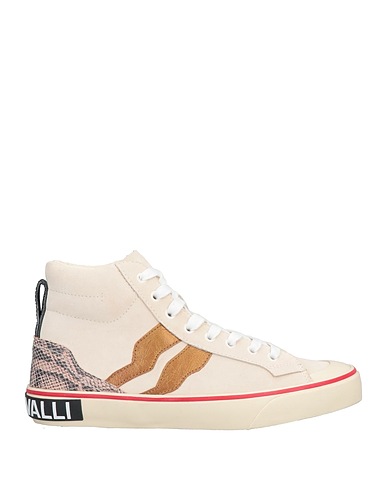 JUST CAVALLI Sneakers Ivory Soft Leather