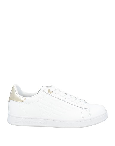 EA7 Sneakers White 100% Bovine leather
