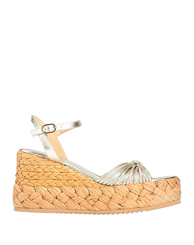 EMANUÉLLE VEE Espadrilles Platinum Soft Leather