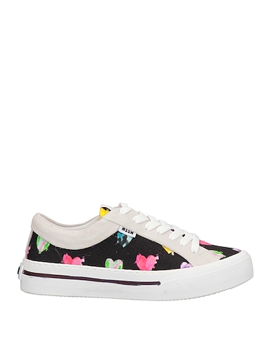 MSGM Sneakers Black Textile fibres, Leather