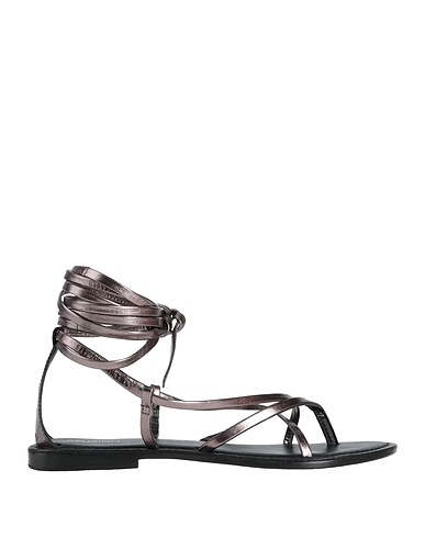 CB FUSION Infradito Piombo Pelle
