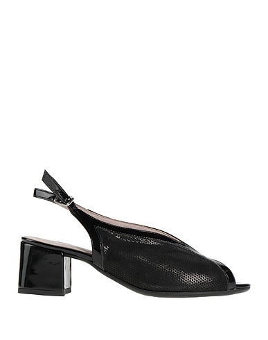 CINZIA SOFT Sandals Black Textile fibres