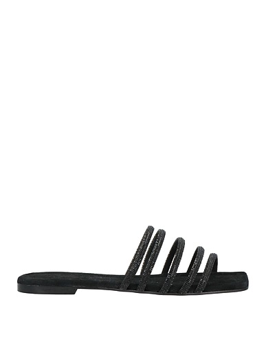 BRAWN'S Sandals Black Leather