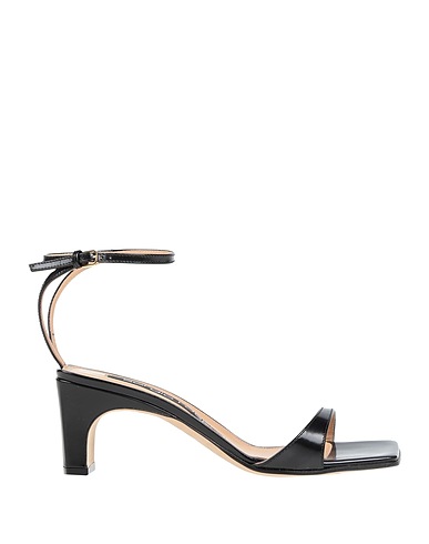 SERGIO ROSSI Sandals Black Soft Leather
