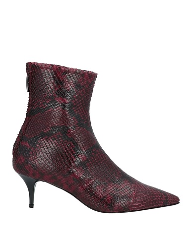 AMEN Ankle boot Burgundy Leather