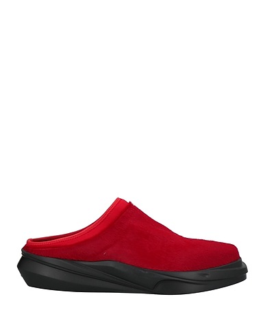 1017 ALYX 9SM Mules and clogs Red Soft Leather, Textile fibres