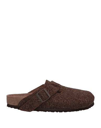 RICK OWENS x BIRKENSTOCK Mules and clogs Dark brown 100% Wool