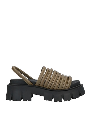 OTTOD'AME Sandali Verde militare Altre Fibre