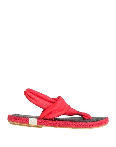 NALHO Infradito Rosso Fibre tessili