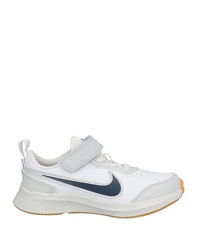 NIKE Sneakers Weiß Leder, Gewebefasern