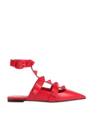 VALENTINO GARAVANI Ballet flats Red Soft Leather