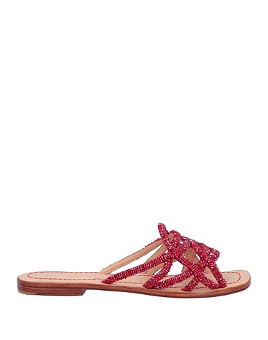 MALÌPARMI Sandali Rosso Fibre tessili