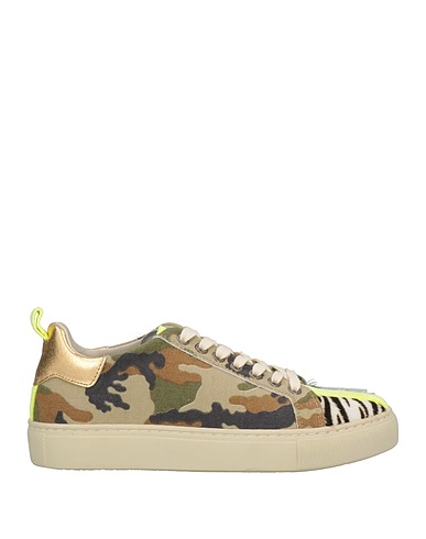 STW THE VERTICAL LINE Sneakers Vert militaire Fibres textiles, Cuir