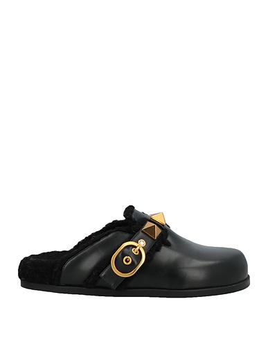 VALENTINO GARAVANI Mules and clogs Black Soft Leather
