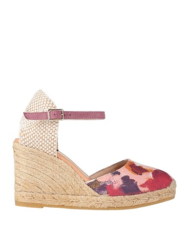 GAIMO Espadrilles Purple Leather, Textile fibers