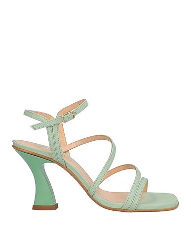BRUGLIA Sandals Light green Soft Leather