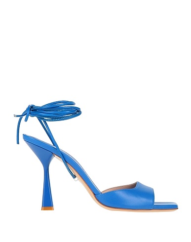 SERGIO LEVANTESI Sandals Blue Soft Leather