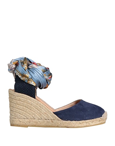 GAIMO Espadrilles Blau Leder, Gewebefasern