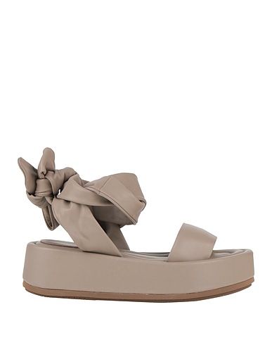 PALOMA BARCELÓ Sandals Grey Soft Leather