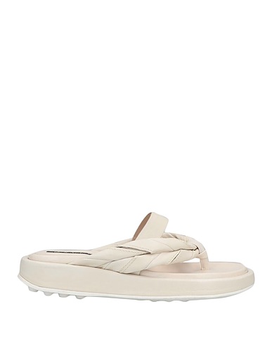 MALLONI Flip flops Ivory Leather
