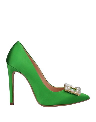 BRUGLIA Pumps Grün Gewebefasern