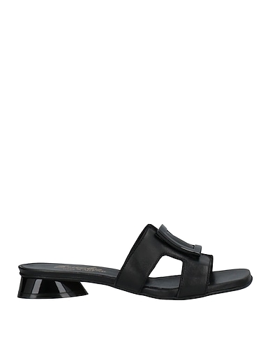 BRUGLIA Sandals Black Soft Leather