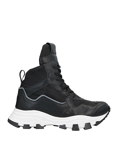 CINZIA ARAIA Sneakers Black Soft Leather, Textile fibres
