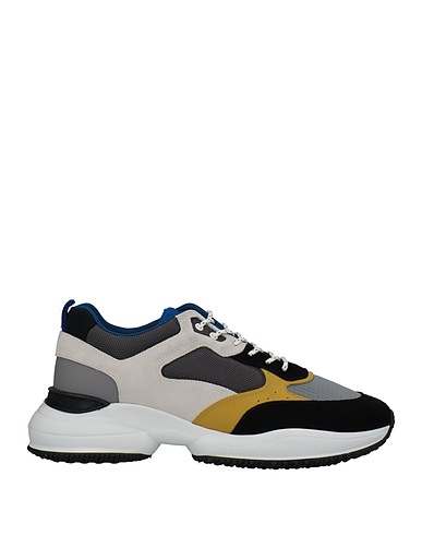 HOGAN Sneakers Grey Soft Leather, Textile fibres