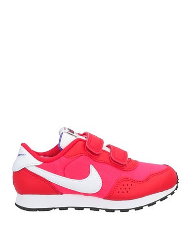 NIKE Sneakers Red Leather, Textile fibers