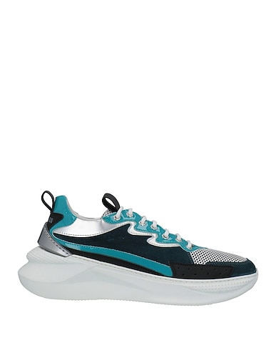 MICH SIMON Sneakers Midnight blue Leather, Textile fibers