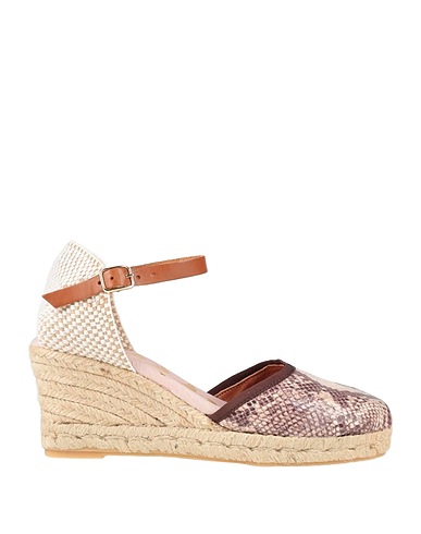 CUPLÉ Espadrilles Beige Soft Leather, Textile fibres